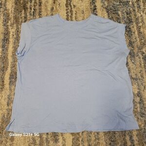 A New Day Light Blue Sleeveless Top Size M